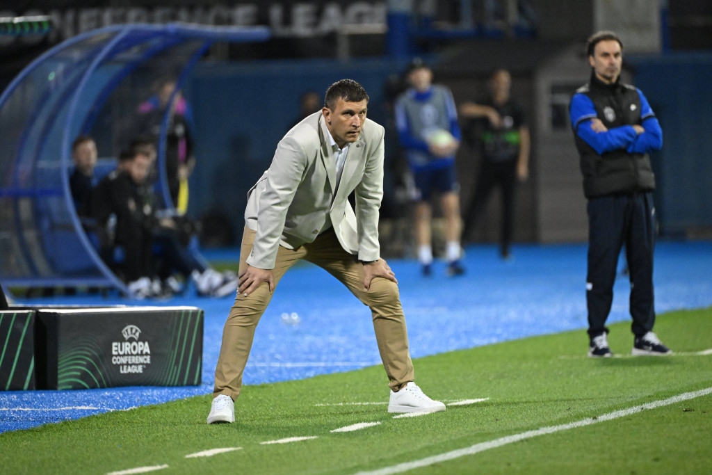Jakirović na meču Lige šampiona Dinamo Zagreb - Astana